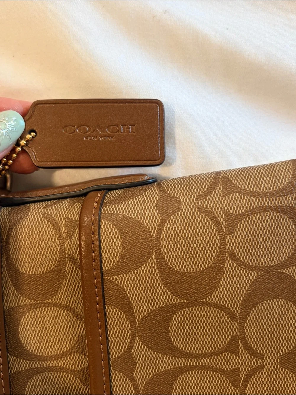 Coach Brown Signature Canvas Crossbody bag